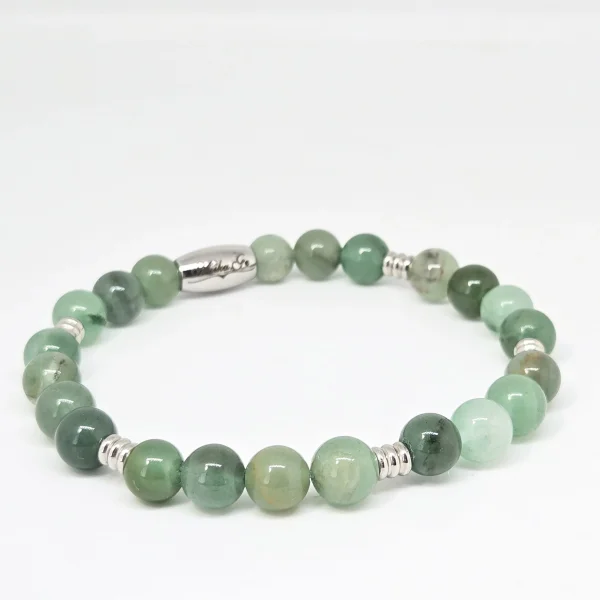 Aventurine — handmade gemstone bracelet by Mika, Tbilisi