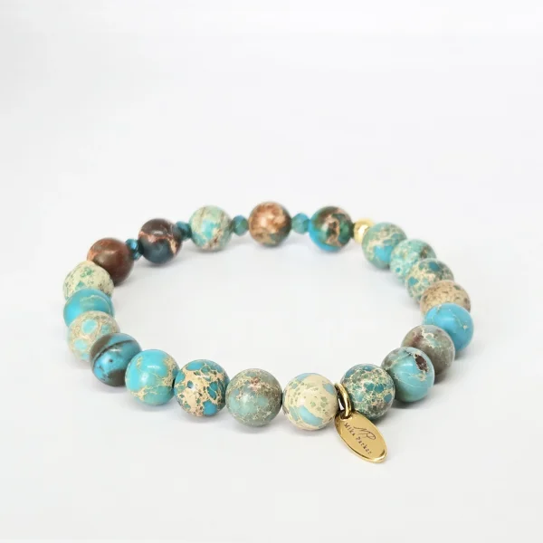 Volcanic Regolith — handmade gemstone bracelet by Mika, Tbilisi